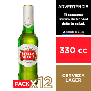 Cerveza Stella Artois 5,0° 12 X 330 Cc.