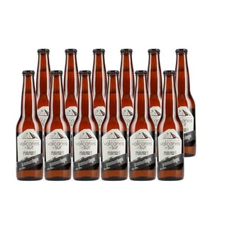 Cerveza Volcanes Lager Botella 350cc X12