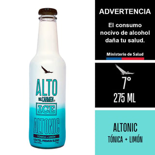Cóctel Alto del Carmen ice altonic 275 cc