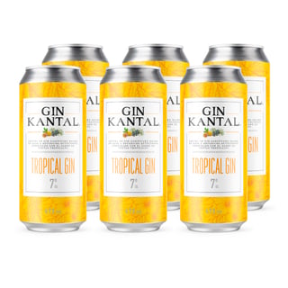 Cóctel Kantal Tropical Gin 7° Lata 473cc x6 ($2.190 c/u)