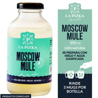 Cóctel La Pizka moscow mule 350 cc