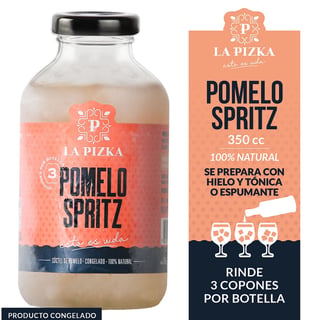 Cóctel La Pizka pomelo spritz 350 cc