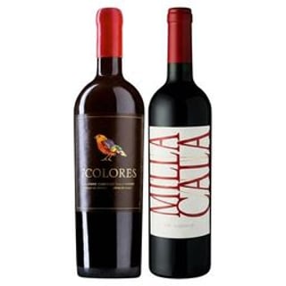 DUO 7 COLORES - VIK MILLA CALA: 1x Vino 7 Colores Icono Alzado Cabernet Sauvignon 750cc - 1x Vino Vik Milla Cala Ensamblaje 750cc