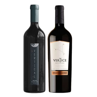 DUO VERTICAL - VERTICE (Ultra Premium): 1x Vino Ventisquero Vertice 750cc + 1x Vino Vertical Ultra Premium Blend 750cc