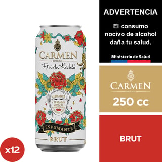 Espumante Carmen Frida Kahlo Brut 12 X 250 Cc.