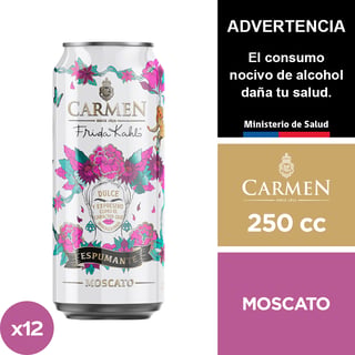 Espumante Carmen Frida Kahlo Moscato 12 X 250 Cc.