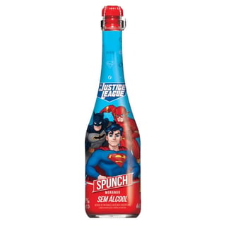 Espumante Para Niños Spunch De Manzana Sin Alcohol Liga de la Justicia 660cc