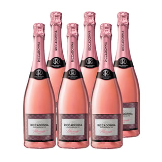 Espumante Riccadonna Moscato Rose Botella 750cc X6