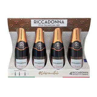 Espumante Riccadonna Prosecco Botella 200cc X4