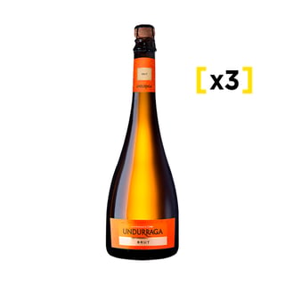 Espumante Undurraga Brut 750 Cc X3