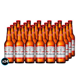 [EXP 28-10-25] 24x Cervezas Budweiser en Botella 330cc