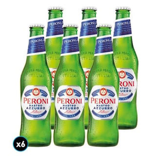 [Exp 30 jul] 6x Cerveza Peroni Nastro Azzurro Botella 330cc