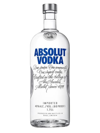Galón Vodka Absolut Original 40˚ - 1.75L