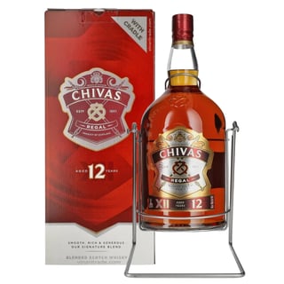 Galón Whisky Chivas Regal 12 Años 40˚ - 4.5L + Atril