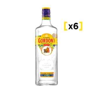 Gin Gordons Botella 750cc X6
