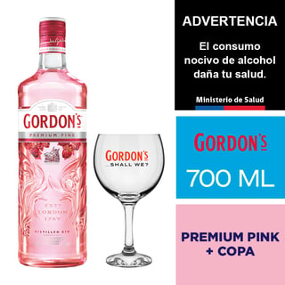 Gin Gordon's Pink 700 Ml + Copa