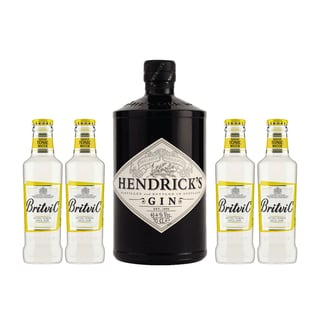 Gin Hendricks + 4 Agua Tónica Britvic 200cc