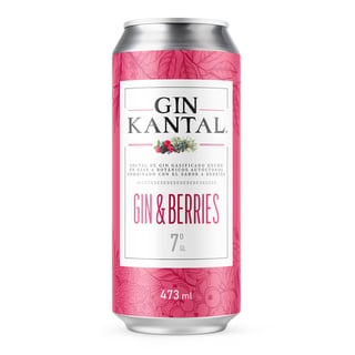 Gin Kantal Berries 7° Lata 474cc