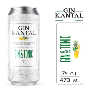 Gin Kantal Gin & Tonic 7˚ - Lata 473cc