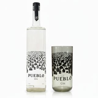Gin Pueblo 40° 750cc + Vaso