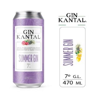 Gin summer Kantal lata 470 cc
