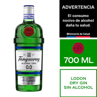 Gin Tanqueray Cero 700 Ml