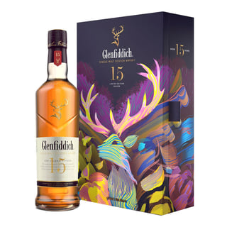 Glenfiddich 15 Años 750cc + Petaca