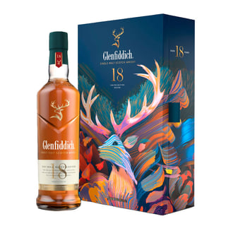 Glenfiddich 18 Años 750cc + Petaca