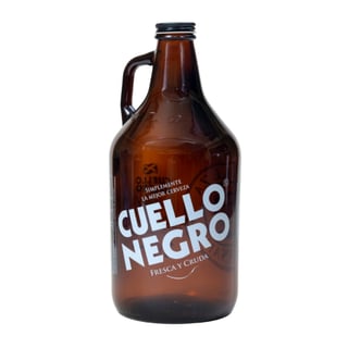 Growler Cerveza Cuello Negro - 2L (vidrio)