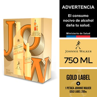 Johnnie Walker Gold Label Reserve 750 Ml. + Petaca 200 Ml.