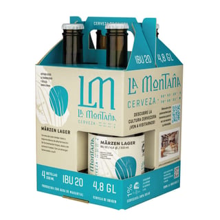 KIT LA MONTAÑA N°3: 4x Cerveza La Montaña Lager 330cc