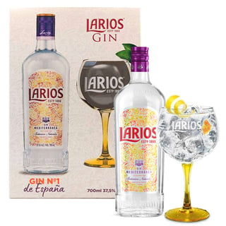 "KIT LARIOS DRY: 1x Gin Larios 700cc 37