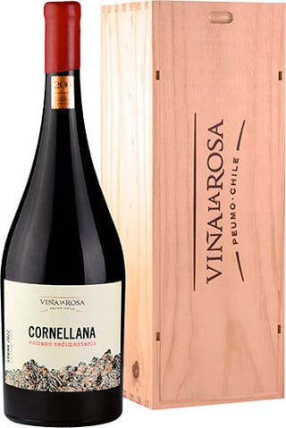 La Rosa Cornellana Volcano Sedimentario Syrah 2022 Magnum 1,500cc En Caja De Madera