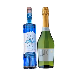 Licor Litmus 750cc + Espumante Milano Brut 750cc