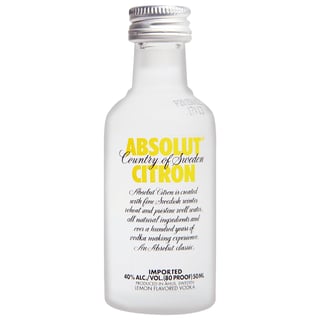 Miniatura Vodka Absolut Citron - 50ml (vidrio)