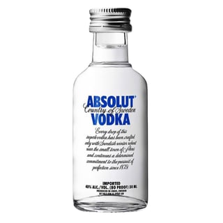 Miniatura Vodka Absolut - Original 50ml (vidrio)