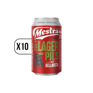 Pack 10x Cerveza Mestra Lager Pils 350cc