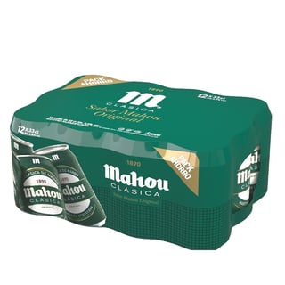 Pack 12 Cervezas Mahou Clasica 330cc