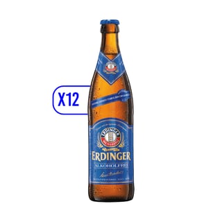 Pack 12x Cervezas Erdinger Sin Alcohol Botella 500ml
