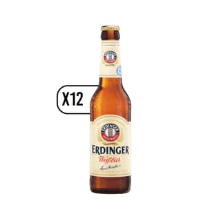 Pack 12x Cervezas Erdinger Weissbier Botella 330ml