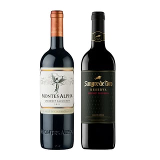 Pack 2x Vinos Premium Cabernet Sauvignon - 750ml