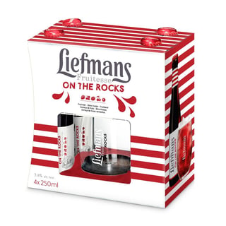 Pack 4 Cerveza Liefmans 250cc + Vaso