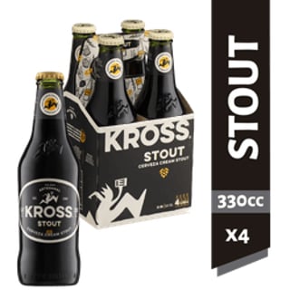 Pack 4 un. Cerveza Kross Stout 5.2° 330 cc