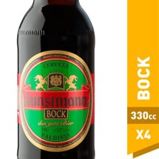 Pack 4 un. Cerveza Kunstmann Bock 5.3° 330 cc