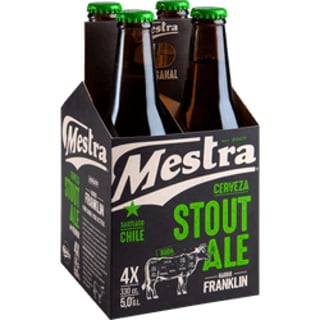 Pack 4 un. Cerveza Mestra Stout Ale 5.2° 330 cc