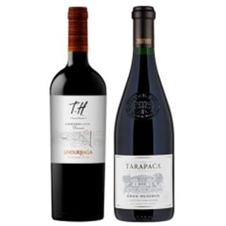 Pack 6 botellas Undurraga TH Carmenere + 6 Tarapacá GR Cabernet Sauvignon ($6.990 c/u)