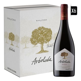 Pack 6x Vino Arboleda Syrah 750cc