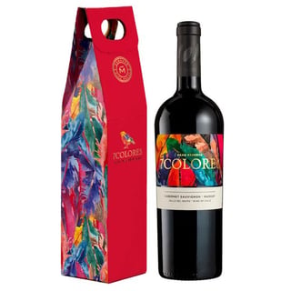 PACK 7 COLORES CABERNET SAUVIGNON-MUSCAT + BOLSA DE REGALO: 1x Vino 7 Colores Gran Reserva Cabernet Sauvignon-Muscat 750cc + 1x Regalo Bolsa 7 Colores 