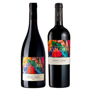 PACK 7 COLORES N°1: Vino 7 Colores Gran Reserva Pinot Noir 750cc + Vino 7 Colores Gran Reserva Carmenere-Viognier 750cc