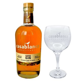 PACK CASABLANCA N°3: 1x Gin Casablanca Coffee 44°alc. 700cc + 1x Copa Gin Casablanca
